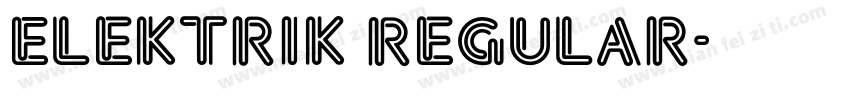 Elektrik Regular字体转换